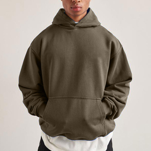 Sudaderas con capucha y sudaderas informales de alta calidad para hombre, sudaderas con capucha Essentials con logotipo de letra, doble línea, sudadera holgada de gran tamaño para hombre de High Street - Product Image 4