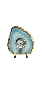 El último producto de 2024 Atractivo reloj de posavasos de ágata blanca Rodajas de cristal a la venta Comprar en línea de cristales Amayra Export India - Product Image 4