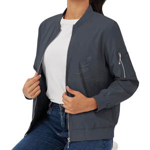 Ropa cómoda Chaqueta de bombardero para mujer Último diseño Chaqueta de bombardero para mujer Precio barato Chaqueta de bombardero para mujer - Product Image 3