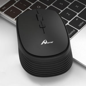 Ratón inalámbrico para juegos negro de 2,4 GHz, interfaz USB, seguimiento óptico, diseño retroiluminado, para diestros, portátiles, escritorio, stock - Product Image 2