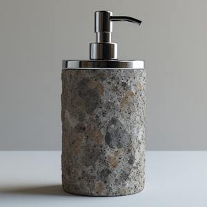 Distributeur de savon en acier inoxydable et marbre de qualité supérieure avec un design écologique pour les salles de bain modernes et luxueuses, construction durable - Product Image 1