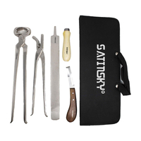 Kit d'outils de maréchal-ferrant toilettage soins des animaux vétérinaire pince à sabot pince à râper marteau couteau brosse à sabot, lime fer à cheval
