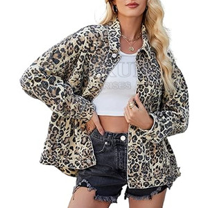 Veste en jean imprimée de qualité supérieure pour femmes la plus vendue traitement tricoté en coton de haute qualité personnalisé - Product Image 6