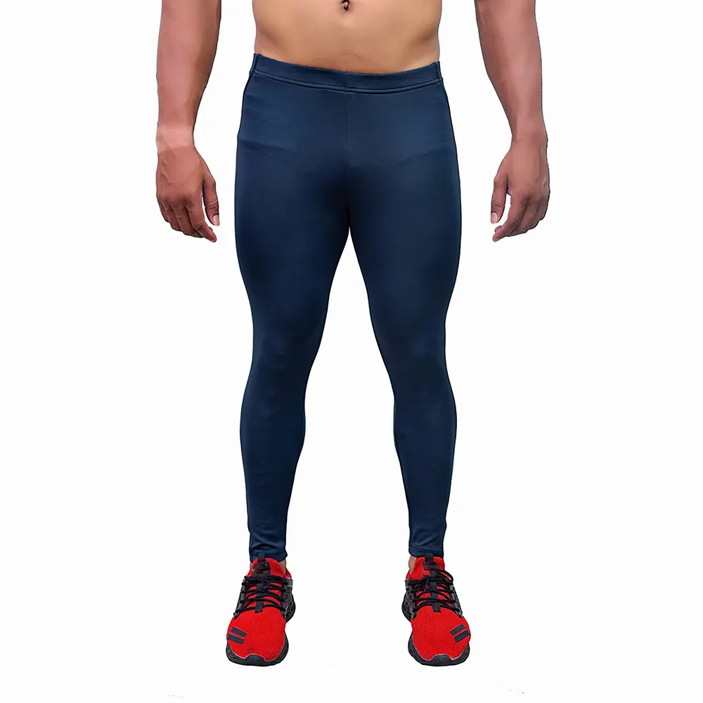ブルーカラースポーツ/ヨガウェアフィットネスパンツの男性用ランニングウェアパンツ、プライベートロゴ付き