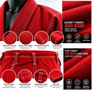 Kimono de Jiu Jitsu Brasileño Personalizado de Alta Calidad |   Kimono de Jiu-Jitsu Brasileño (BJJ) de Tejido Perla Premium |   Proveedor de Fábrica al por Mayor OEM - Product Image 2