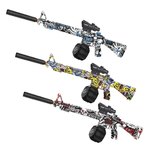 Jouet de tir automatique M249, pistolet à hydrogel haute capacité avec mode de tir en rafale, batterie rechargeable, fabriqué en plastique, métal et PC - Product Image 1