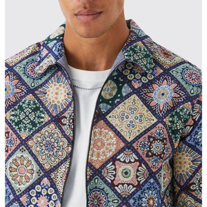 Camisas de hombre con estampado personalizado informales de gran tamaño al por mayor, camisas de manga larga sublimadas de gran tamaño de verano - Product Image 6