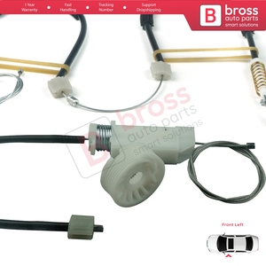 ชุดซ่อมกระจกหน้าต่าง BWR959ด้านหน้าซ้ายสำหรับ CLS Class C219 W219 2004-2011 A2197200746 - Product Image 6