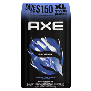 Desodorante Corporal en Aerosol Axe Phoenix, Paquete Doble, 5.1 oz - Product Image 1