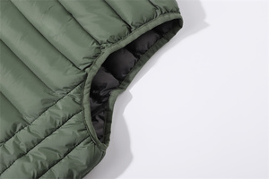 Gilet matelassé en duvet, veste sans manches isolée pour l'hiver, logo personnalisé - Product Image 3