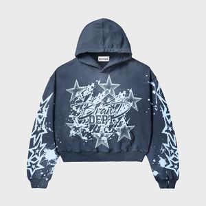 Top Quality Clothing Hoodies Men Manufacturers Custom Streetwear Tracksuits <b>Oversized</b> <b>Long</b> Sleeve Custom Puff Printing <b>Hoodie</b> - Product Image 4