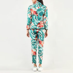 Ensemble de survêtement 2 pièces pour femme, à capuche, uni, imprimé par sublimation sur toute la surface, 100% coton, qualité supérieure, sur mesure - Product Image 2