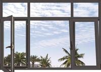 Ventanas Corredizas de Aluminio Modernas de Alta Calidad, Ventiladas, con Vidrio Templado, Insonorizadas, Abatibles y Giratorias, con Cortinas