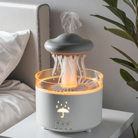 Diffuseur d'arômes ultrasonique en forme de nuage de pluie, humidificateur d'air, diffuseur d'huiles essentielles, parfum d'ambiance, télécommande, 300 ml, minuterie