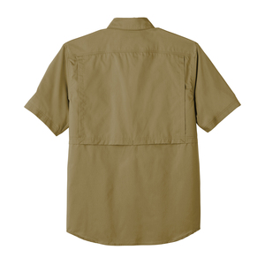 Camisas de Trabajo con Botones y Logotipo Personalizado para Hombre, Camisa de Trabajo de Manga Corta Ventilada de Malla de Sarga de Algodón - Product Image 2