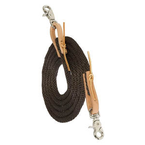 Riendas de cuerda de polietileno duraderas, extremos a presión, polipropileno trenzado, riendas de caballo, barril, carreras, sendero, equitación, pantalones de entrenamiento, ligeros - Product Image 4