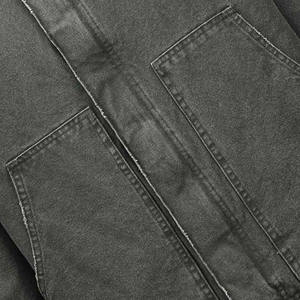 2024 Style mode personnalisé déchiré acide lavage plaine jean manteau streetwear hommes élégant vestes jean à la mode veste en jean pour hommes - Product Image 5