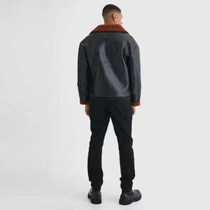 Veste d'hiver pour homme en peau de mouton axée sur le confort avec col montant, respirante et chauffante, personnalisable - Product Image 6