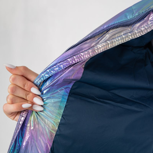 Chaqueta Acolchada Delgada Unisex de Color Sólido Elegante 2024, Chaqueta de Invierno Informal Impermeable con Cremallera Completa Personalizada, Transpirable, de Cordura - Product Image 5