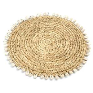 Posavasos de mimbre tejido redondo Natural de la mejor calidad al por mayor posavasos de ratán resistente al calor con soporte - Product Image 6