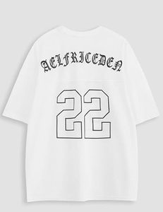 White Mesh American Football Jersey <b>Men</b> Number <b>Print</b> Oversized Streetwear Top Lightweight V-Neck Summer Sublimation Sports <b>Shirt</b> - Product Image 4