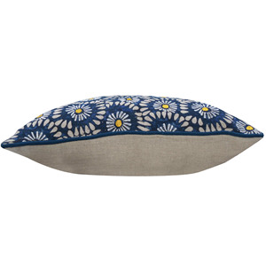 Premium Quality Customized <b>Silver</b> Embroidery Linen Pillow <b>Cushion</b> <b>Cover</b> Square Luxury Style Personalized Printed Wholesale Price - Product Image 3