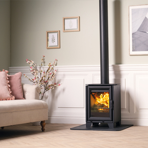 Eco-Friendly Tight Seal Modern Round Design WiFi Indoor Wood Pellet <b>Stove</b> for Villa Living Room - Product Image 4