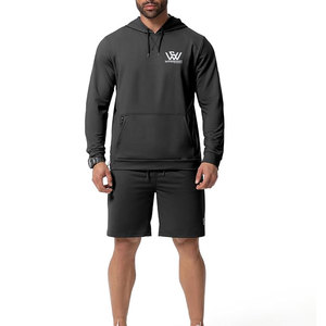 Offre Spéciale de service OEM Ensemble de sweats à capuche et short pour hommes vente en gros Ensemble de sweats à capuche pour hommes avec logo personnalisé - Product Image 5