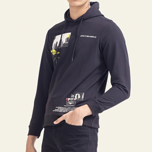 เสื้อฮู้ดดี้ผู้ชายแบบหนา ผ้าฝ้าย 100% สไตล์สตรีทแวร์สำหรับฤดูใบไม้ร่วง ขายส่ง พร้อมปักโลโก้ตามสั่ง แขนเสื้อแบบปกติ - Product Image 6
