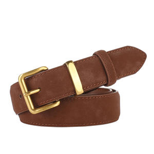 Wholesale Cheap Rate Women Retro Frosted <b>Belt</b> for Jeans Genuine Suede <b>Leather</b> <b>Belt</b> Women Skinny <b>Belts</b> for Pants Dresses - Product Image 2