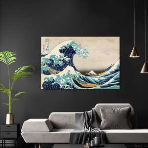 Póster Enmarcado Estilo Art Deco de la Gran Ola de Kanagawa de Katsushika Hokusai para Colgar en la Pared - Product Image 2