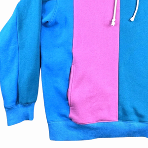 Women's Streetwear Multi-Color Colorblock <b>Pullover</b> Hoodie Breathable Cotton Fleece Casual <b>Pullover</b> Hooded <b>Jumper</b> Top - Product Image 4