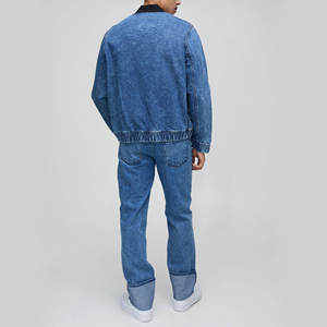 Chaqueta Vaquera para Hombre OEM, Estampada con Diseños Vaqueros Modernos, Cómoda para Primavera - Product Image 4