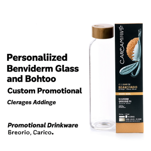 Bicchiere e Bottiglia in Bambù Personalizzati di Benidorm, Gadget Promozionali per Bevande - Product Image 3