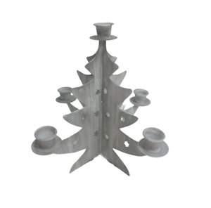 Soporte de vela de hierro de gran diseño para decoración de iluminación de Navidad Color negro mate para decoración de Navidad hecha a mano - Product Image 5