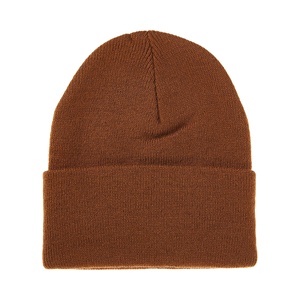 หมวกบีนนี่ถักไหมพรม ขายดี สไตล์ใหม่ หมวกบีนนี่ทอ สำหรับฤดูหนาว สวมใส่สบาย รับผลิตแบบ OEM ปรับแต่งโลโก้ด้านหน้า หมวกบีนนี่ลาย jacquard แบบเรียบ - Product Image 6