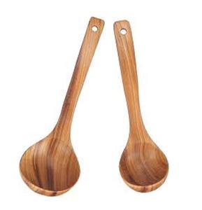 Natural Wooden <b>Serving</b> <b>Spoon</b> & Server Set Kitchen ware Accessories Flatware Household Handmade <b>Spoon</b> Set - Product Image 3