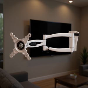 Soporte de Pared para Monitor de TV ELTRIS100 Blanco, VESA 100 x 100, Inclinable de Tres Articulaciones, Capacidad de Carga 26 kg - Product Image 3