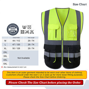 Entrenamiento de construcción Hi Vis Seguridad Chaleco DE SEGURIDAD reflectante Ropa Chaleco de construcción - Product Image 3