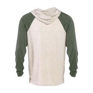 เสื้อยืดมีฮู้ดแบบสวมหัวสำหรับผู้ชายเสื้อยืดมีฮู้ดแขนยาวทำจากผ้าฝ้ายคุณภาพสูงออกแบบโลโก้ได้ตามต้องการ - Product Image 5