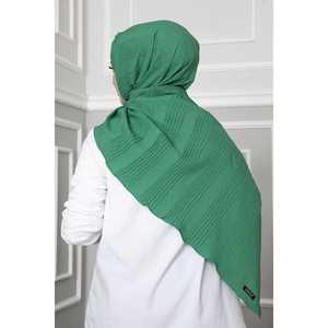 Velo y máscara de protección solar con pliegues en verde claro - Product Image 3