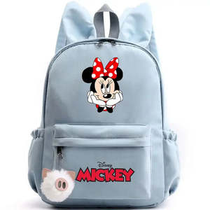 Sac à dos Disney Minnie Mouse avec sangle détachable, antivol, en tissu Oxford, fermeture éclair, doublure polyester/nylon pour garçons - Product Image 3