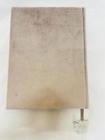 Journal scolaire de luxe en tissu de velours fait main avec motif floral et papillon, logo personnalisé, broderie à la main, couleurs personnalisables, A5/A6 sur mesure