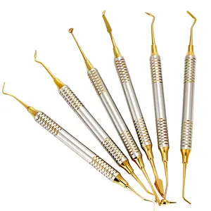 Professional Carver Dental Scalar Set 6 pcs Instrumentos Odontológicos Composite Resina Enchimento Espátula Sob Seu Rótulo