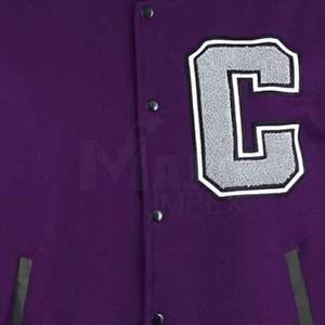 Chaqueta de Invierno para Hombre con Mangas de Cuero Personalizables, Cuello Alto, Transpirable, Antibacteriana, Diseño Oversize, Tejido de Lana - Product Image 5