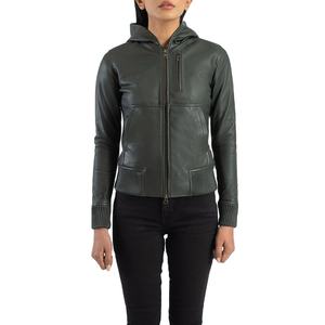 Chaquetas de Cuero Premium para Mujer Hechas a Medida con Logotipo Impreso en Tela Sólida - Mejor Precio para Chaqueta de Mujer de Otoño e Invierno - Product Image 1