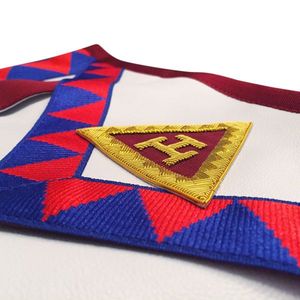 Vêtements maçonniques Maître maçon et officiers de grade provincial Tabliers Glands OEM ODM Services de conception de vêtements franc-maçon personnalisables - Product Image 4
