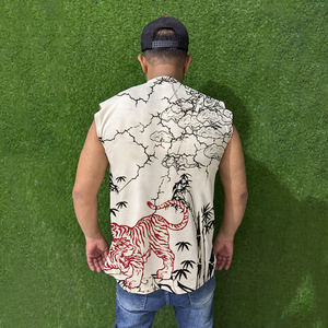 Singlet de sport décontracté léger et lavé sur mesure pour hommes, grande taille, pour équipe sportive, salle de sport, musculation, débardeur mince pour garçons - Product Image 6