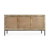 Buffet moderne en bois de manguier Paulette pour salon, salle à manger, chambre et usage hôtelier
