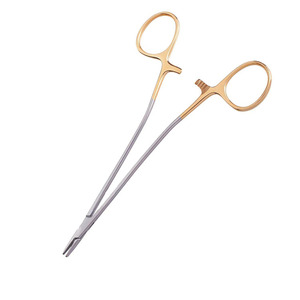 Portaagujas Quirúrgico Recto de Acero Inoxidable Profesional, Manual, para Kit de Cirugía, Instrumento con Certificación CE Clase II - Product Image 4